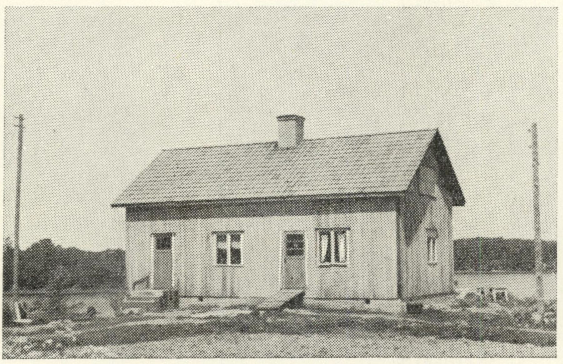 Höktorpet i början av 1950-talet. Sveriges bebyggelse.